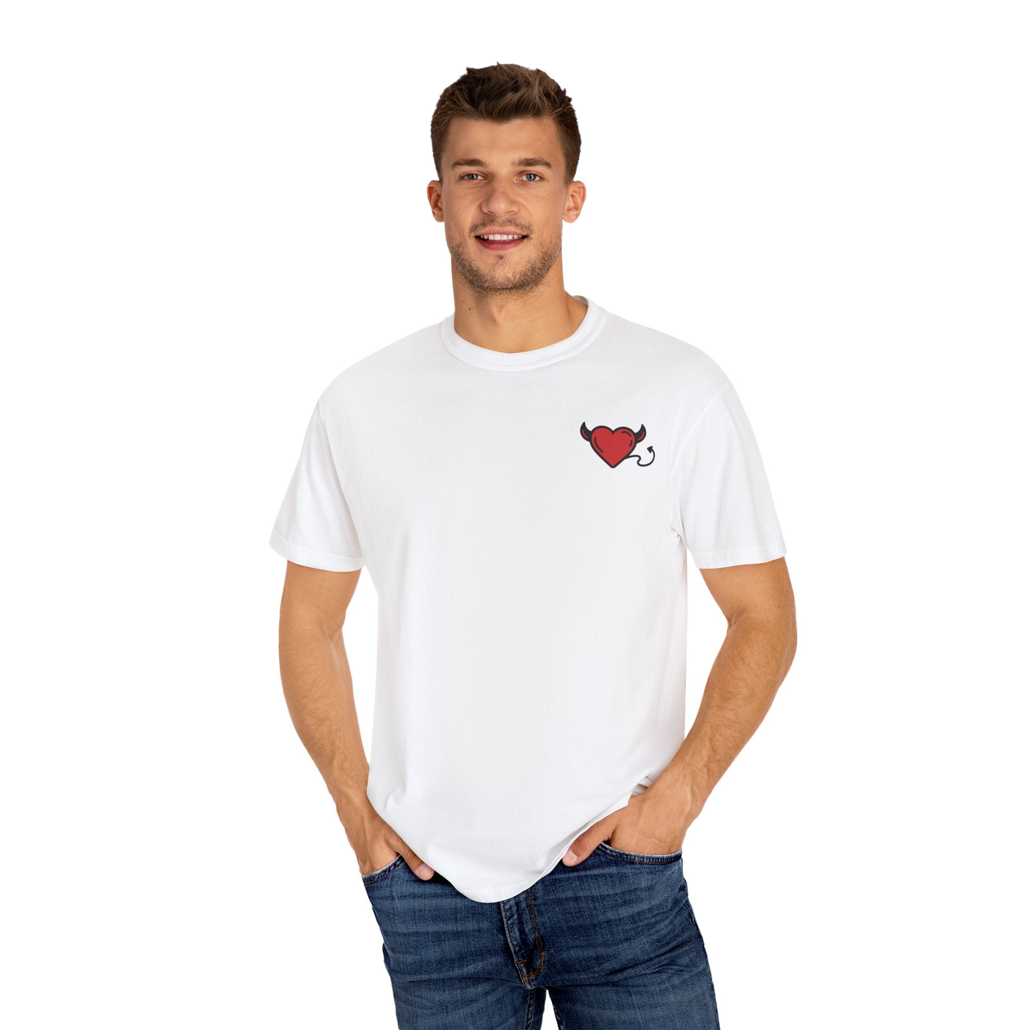 Devilish Love T-Shirt | Unisex Garment-Dyed Tee for Casual Style